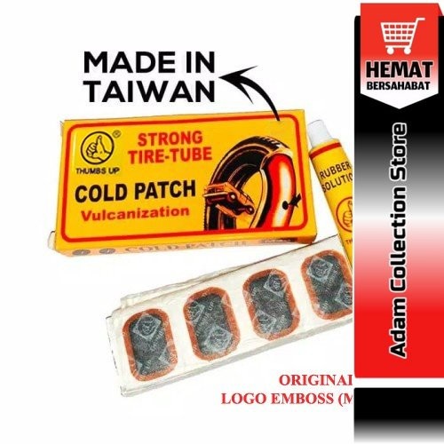 Tambal Ban Dalam Cold Patch Karet Ban Sepeda Motor TIP TOP Thumbs Up