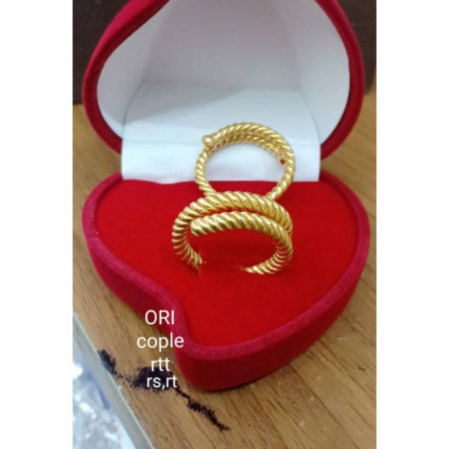 Cincin putar lapis mas kualitas golden,kualiatas premium