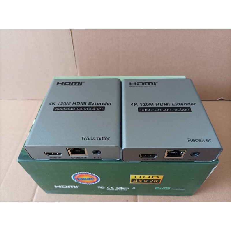 HDMI Extender 4K 120M RJ45 Lan Cat 5E/ Cat 6 HDMI Extension Rj45 LAN