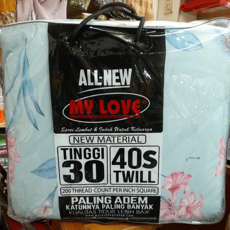 BEDCOVER MY LOVE 1 SET DENGAN SPREI