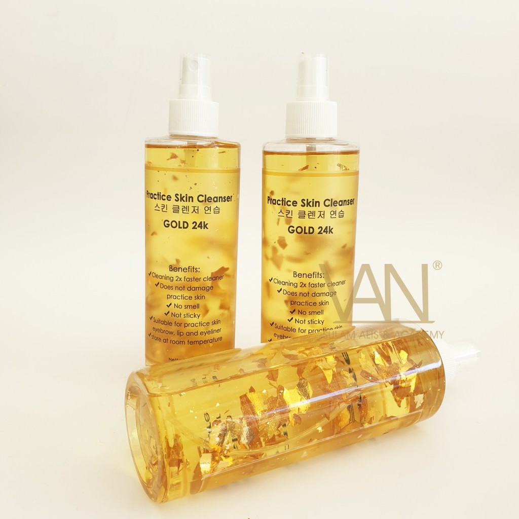 PRACTICE SKIN CLEANSER GOLD 24K / PEMBERSIH KULIT SINTETIS