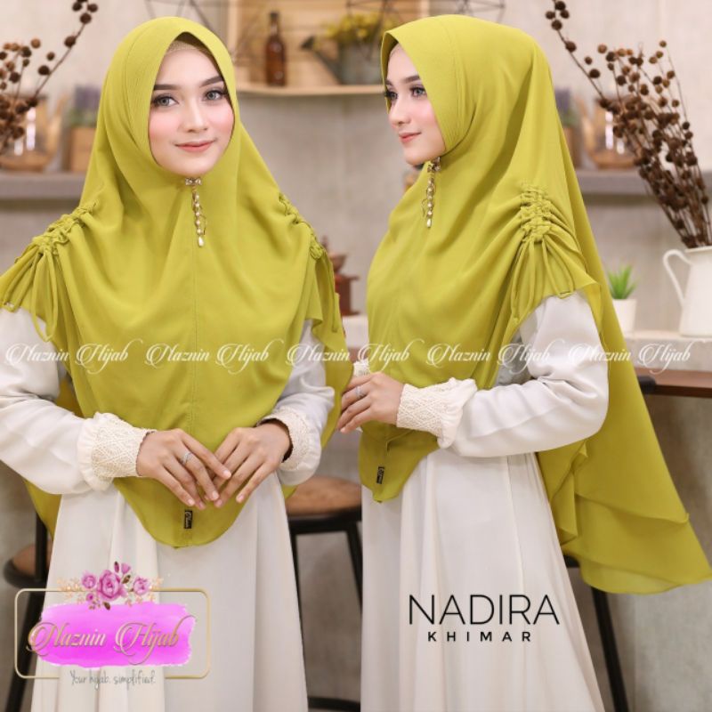 Jilbab Khimar Ceruty Nadira ori Naznin Hijab
