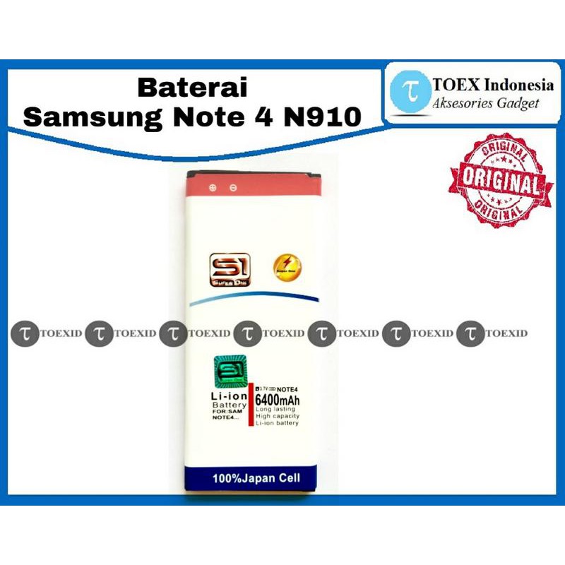 Baterai Samsung Note 4 N910 - Batre Batrai Double Power IC - Super One Original