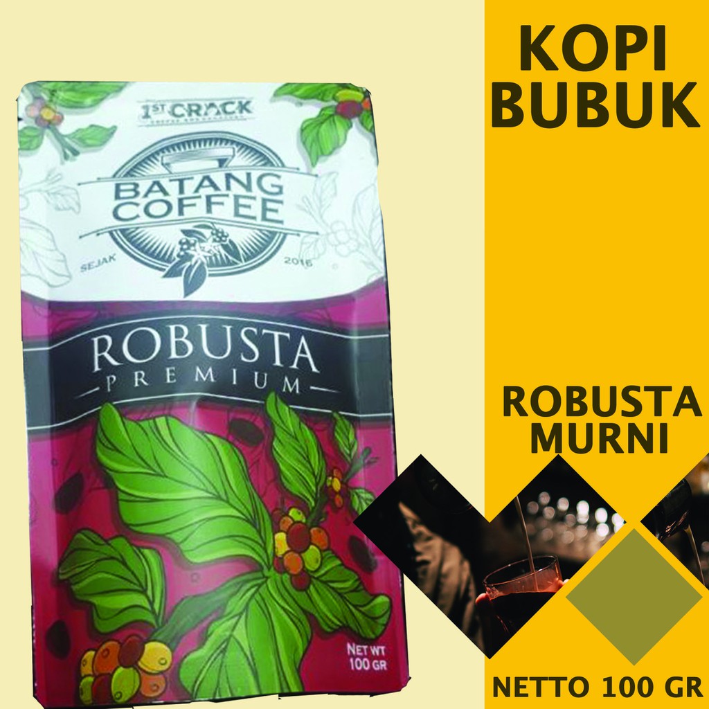 

Kopi Robusta Premuim kopi murni 100 gr