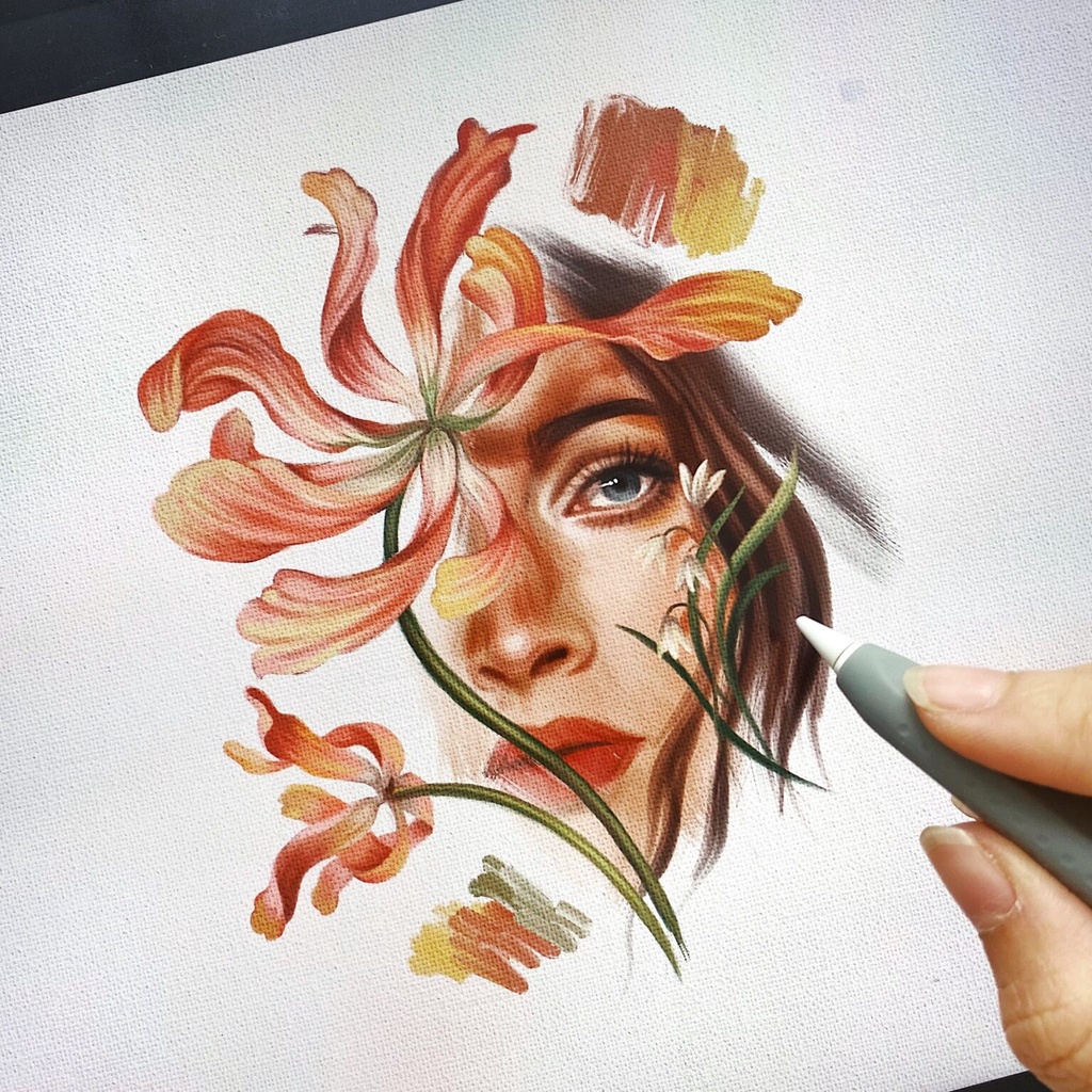 Procreate Brush - Freya.Art Realistic Oil Brush Set