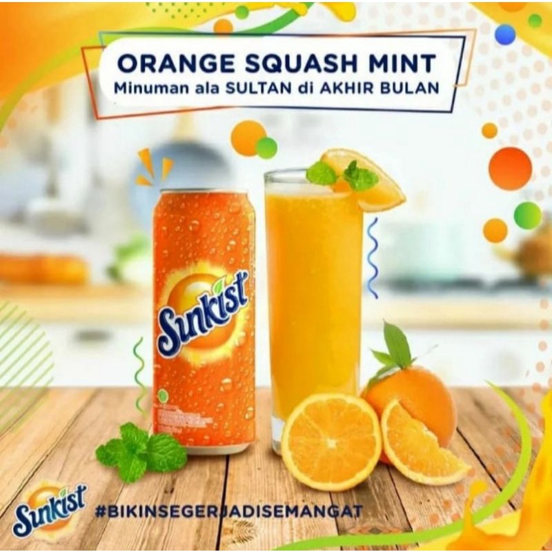 GOSEND 1 KRAT | MINUMAN SUNKIST KALENG 325ml | SUNKIST | ORANGE | JERUK | DRINK | SUNKIST CAN