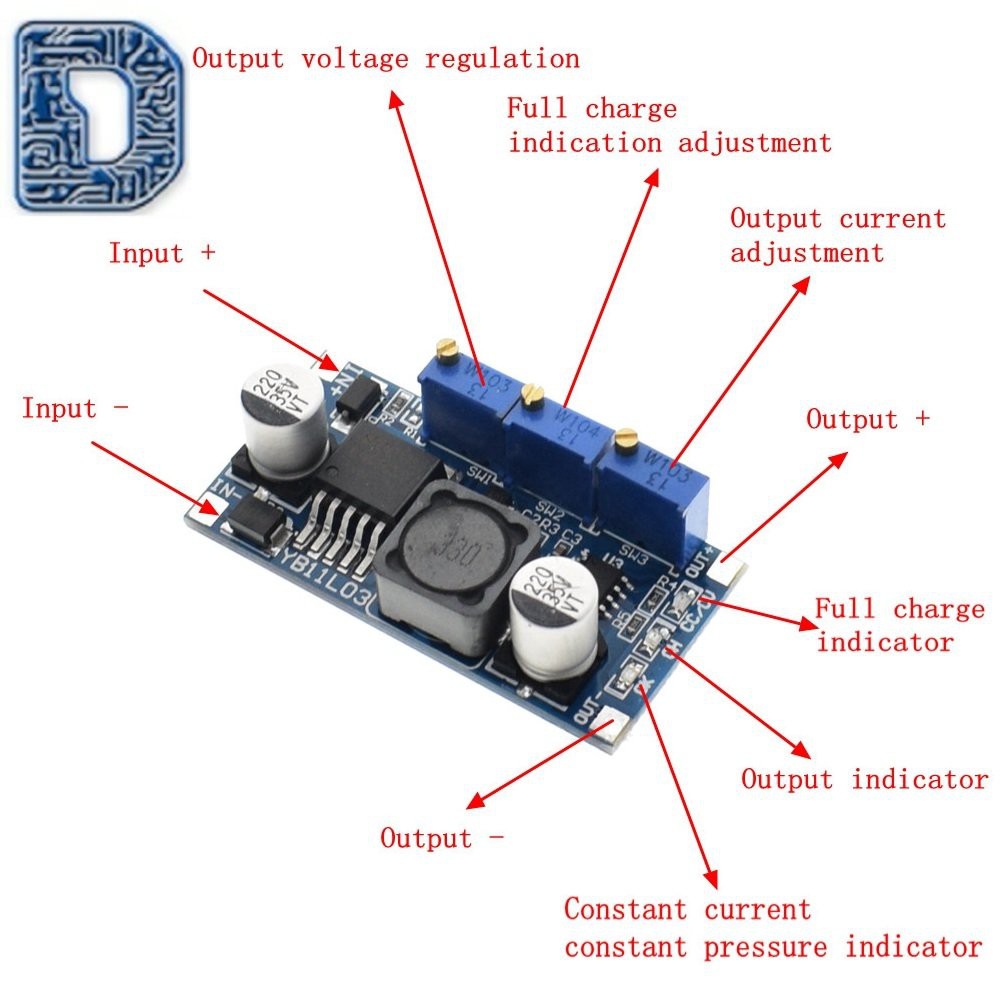 LM2596 DC-DC Step Down CC CV LED Driver Battery Charger Adjustable LM2596S Constant Current Voltage