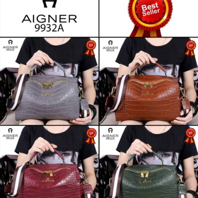 TAS ORI CROCO BRAND AIGNER