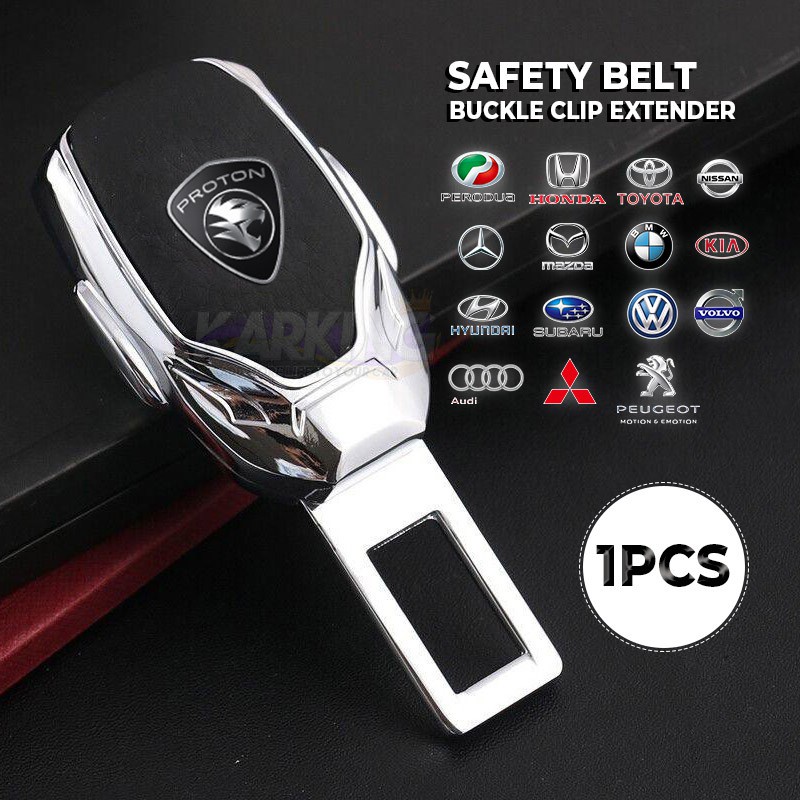 Buckle Extension Sabuk Pengaman Mobil Bahan Metal Untuk Honda Toyota Fiat Perodua BMW Mazda Chevrolet Volkswagen