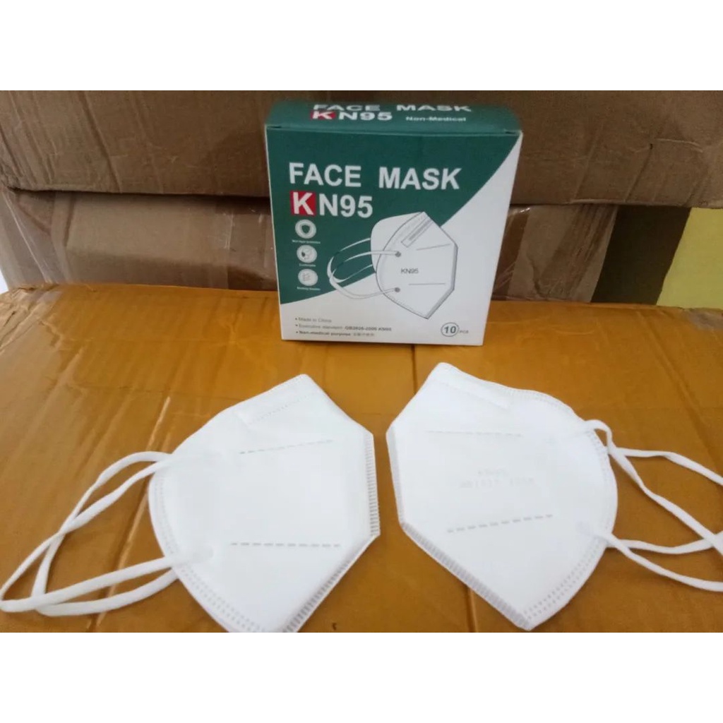 Jual Masker KN95 Putih Isi 10 Pake Box | Shopee Indonesia