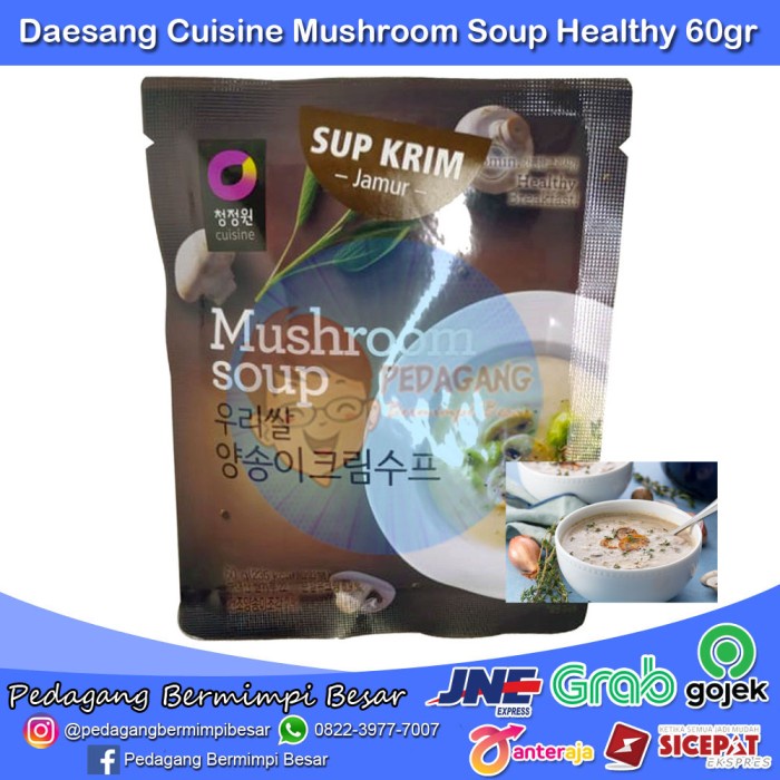 

NEW Daesang Cuisine Mushroom Soup 60gr | Bubuk Sup Krim Jamur Korea