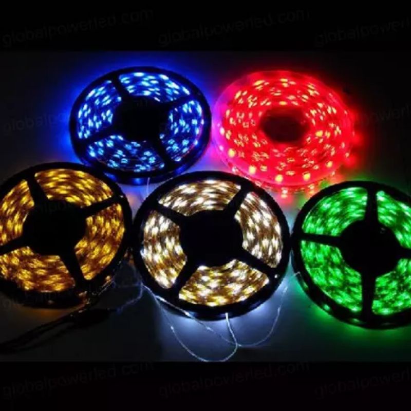 Lampu Led Strip Mobil Truk Bus 12 volt 5 meter mata Led 3528 12v Lampu Roll 5meter