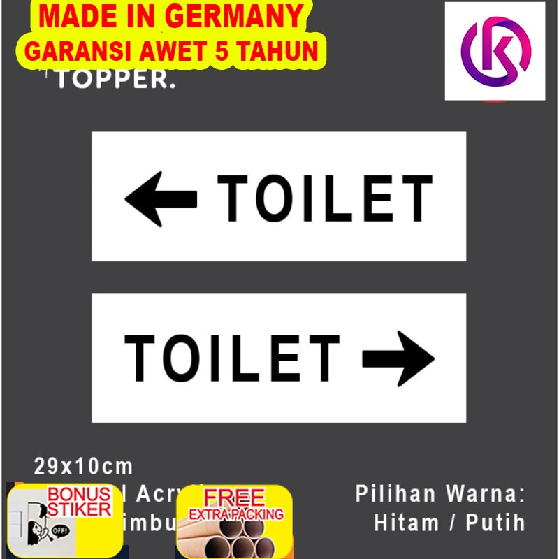 

Murah Sign Board Toilet Acrylic 29x10 | Sign Board Akrilik | Toilet Sign