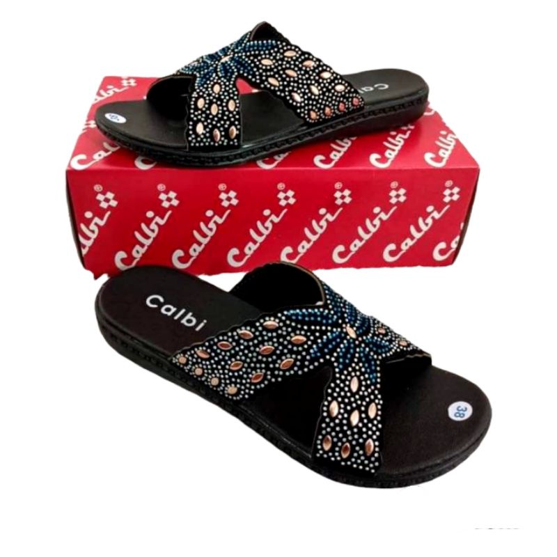 Sandal Teplek Calbi Blink Mahkota BELI 1 GRATIS 1 COD