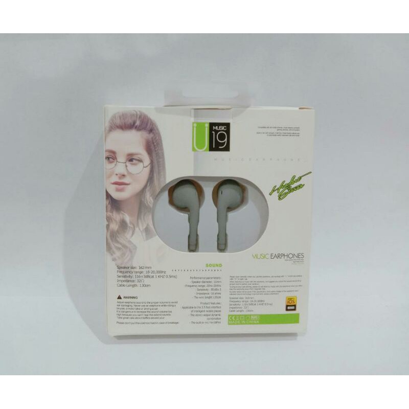 ⭐️ Jendela Kosmetik ⭐️ Handsfree U19 Macaron / Headset / Earphone / Handsfree ( Hifi Extra Bass )