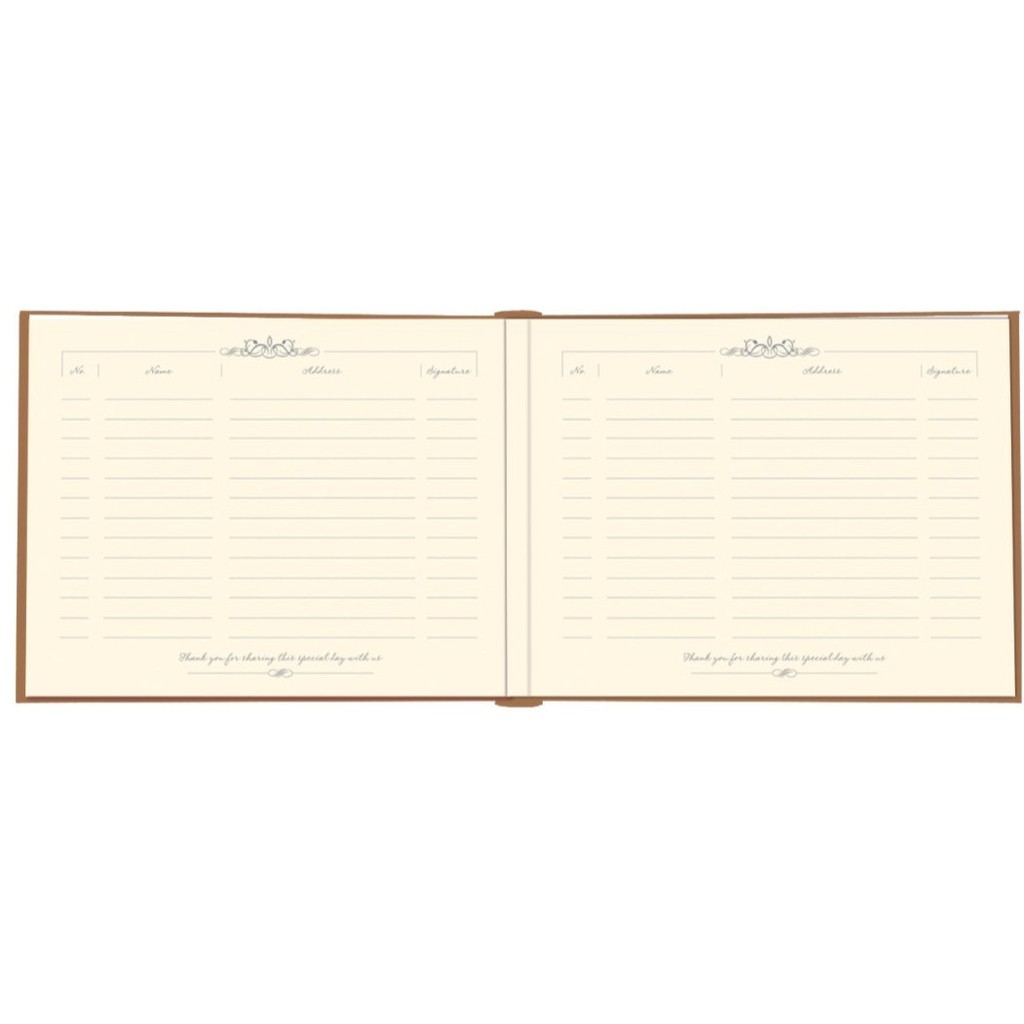 Guest Book Wedding Buku Tamu Pernikahan Classic Curving Premium Eksklusif Susan Photo Album