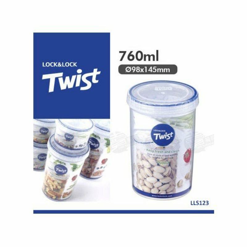 Lock n Lock Twist Round Food Container Toples Lock n Lock