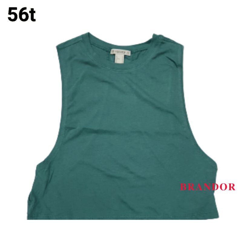 FBS56 - ACTIVE CROPPED MUSCLE TEE  By F21-6
