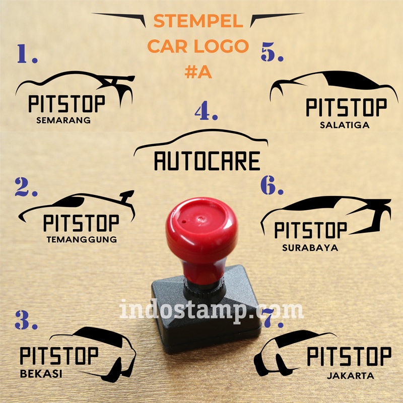 

stempel mobil car wash otomotif bengkel nota otomatis indostamp