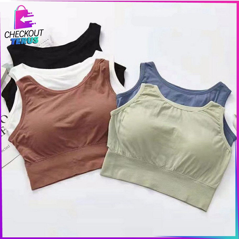 CT P98 Pakaian Atasan Dalam Wanita Bra With Cup Tanktop Wanita Pakaian Atasan Wanita Tanktop Korea Style