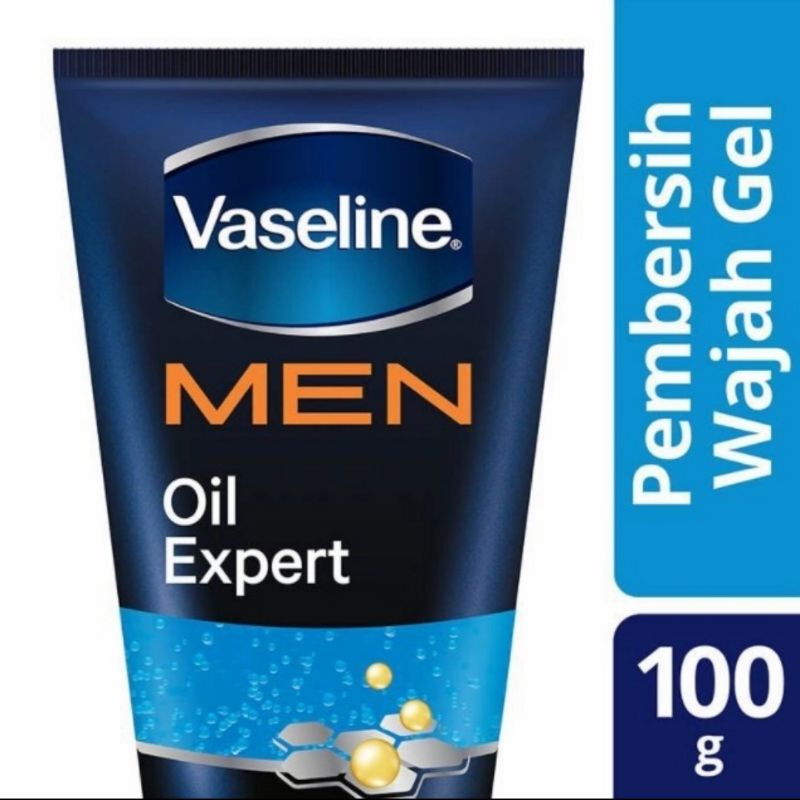 Vaseline MEN Gel Oil Expert  facial wash sabun cuci muka 100 gr