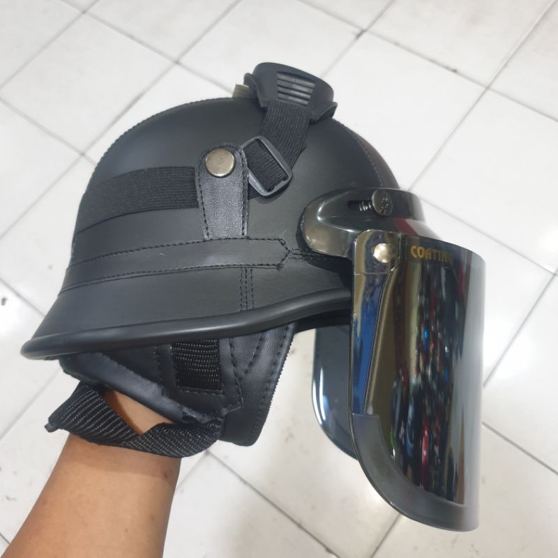 Helm Klasik Dewasa - Nazi Retro + kaca