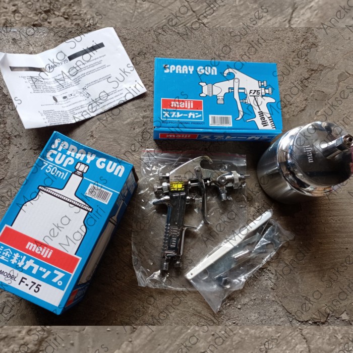 SPRAY GUN MEIJI F75 TABUNG BAWAH SPRAY GUN F75 MEIJI PISTOL SPRAY CAT