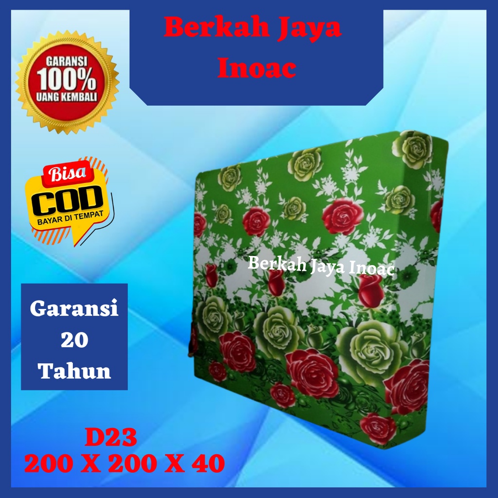 [200 x 200 x 40] Kasur Inoac Jumbo Tebal 40 cm / Kasur Murah Inoac Uk 200 x 200 x 40 cm Eon Lg D23 G