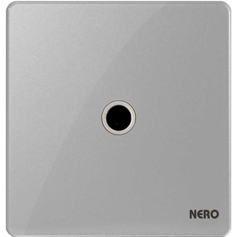 PRECIOSA I9TV-Grey Stop Kontak 1 Gang Outlet TV NERO