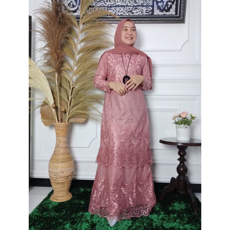 (COD) GAMIS TINGKAT MELAYU PREMIUM / GAMIS PESTA MODERN / GAMIS KEKINIAN / GAMIS KONDANGAN / GAMIS O