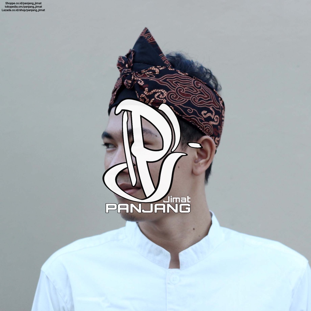 Iket Blangkon Sunda Bolong Batik Motif Cirebonan