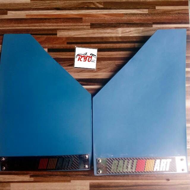 Mud Guard Racing Motif Ralliart Warna Biru