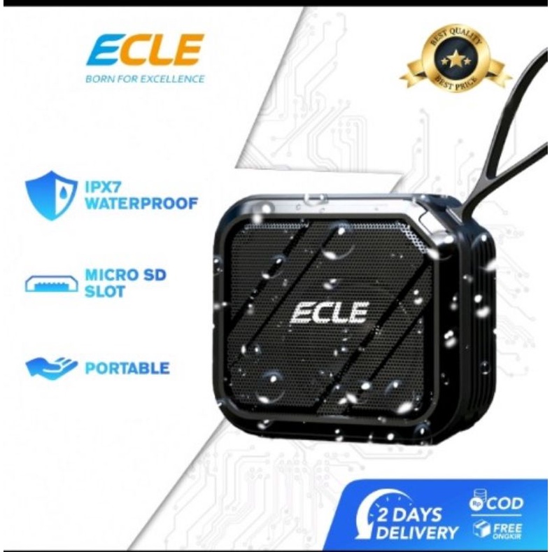 Ecle - Waterproof Bluetooth Speaker Speaker Portabel HY-63 HD