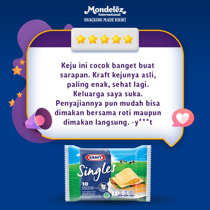 

Gg01Hh Mondelez Kraft Keju Singles High Calcium + Vitamin D Isi 10 Lembar Ds01Gkk