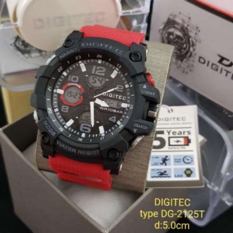 JAM TANGAN PRIA SPORTY KEREN DIGITEC 2126T ORIGINAL WATER RESIST BEST SELLER