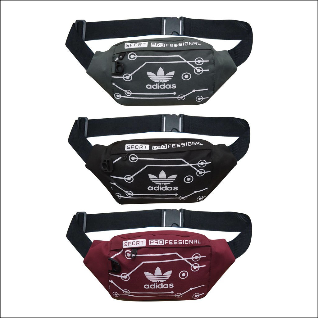 Pege 8845 - Waistbag Oval Tas Pinggang Slempang Distro Motif Sablon Pria Keren Murah Westbag