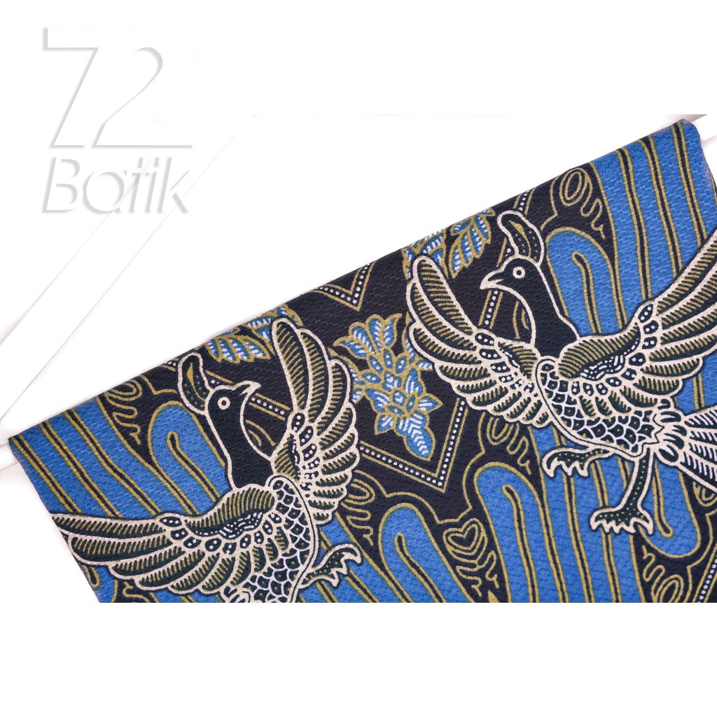 KEMEJA BATIK PRIA Artha Dobby Premium Hem Lengan Pendek Panjang Navi Blue Biru  722719 Cap 72 - Baju Kemeja Atasan Pakaian Setelan Batik Pria Cowok Laki Laki Remaja Keluarga Kantor Lengan Pendek Modern Slimfit Slim Fit Premium Kekinian