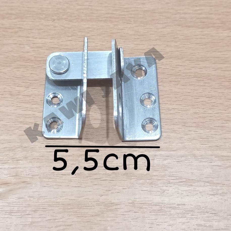 ➬ Grendel Overpal Gembok Pintu Pagar Sliding Swing Stainless Soligen ❇