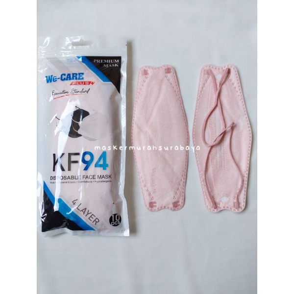 MASKER KF94 HIJAB MERK WE CARE izin KEMENKES 4PLY isi 10pcs Ziplock