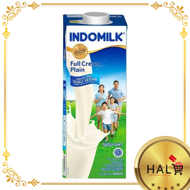 

INDOMILK UHT FULL CREAM PLAIN 1000 ML