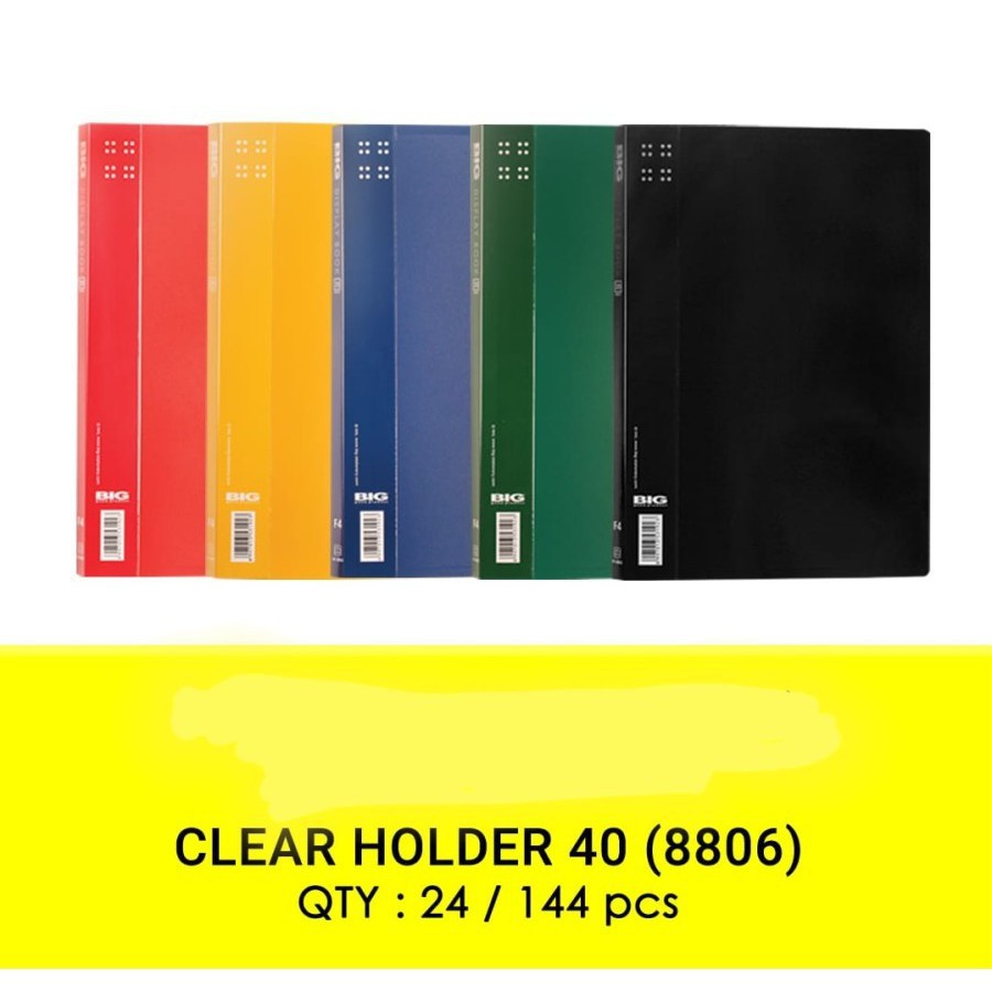 

CLEAR HOLDER / DOCCUMENT KEEPER F4 8806 40POCKET BIG HIJAU - 621187319