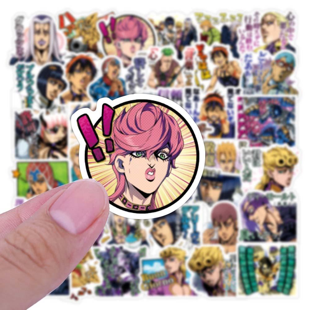 [Elegan] Jojo Bizarre Adventure DIY Anime Decals 40pcs Scrapbooking Gitar Koper Graffiti Stiker Alat Tulis Stiker Untuk Laptop Bagasi JoJo Anime Stickers