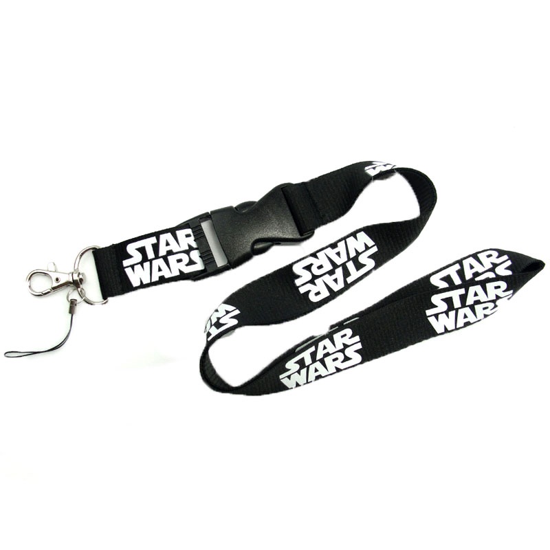 Tali Lanyard Motif Print Star Wars Anti Hilang Untuk Gantungan Kunci / Kamera / Handphone