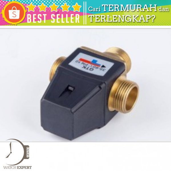 Thermostatic Mixing Valve Solar Water Heater 3-Way Male Thread - GENERAL DN20 Hitam