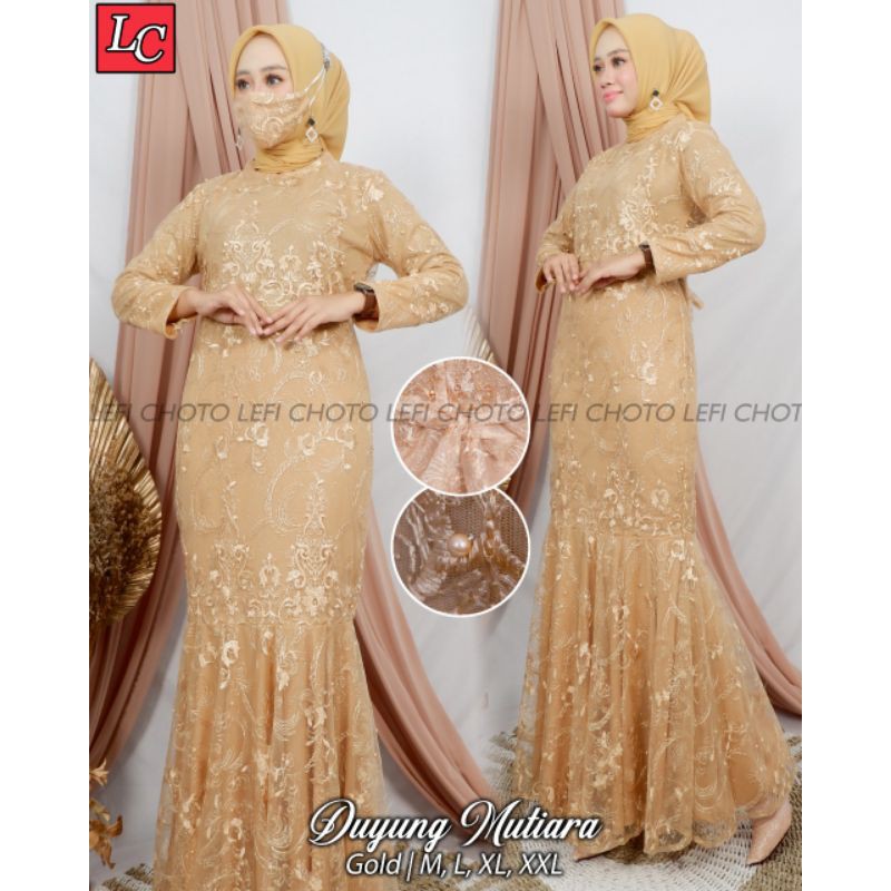 GAMIS DUYUNG LEFI 2/GAMIS LEBARAN/GAMIS MEWAH