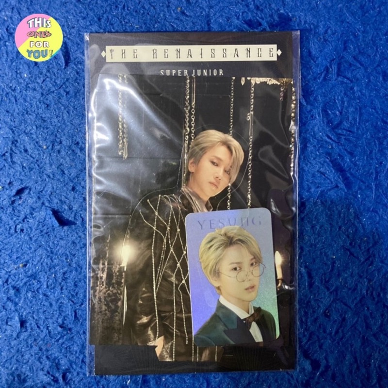 [READY] YESUNG SUPER JUNIOR OFFICIAL THE RENAISSANCE STANDEE + HOLOGRAM HOLO PHOTOCARD PC SET