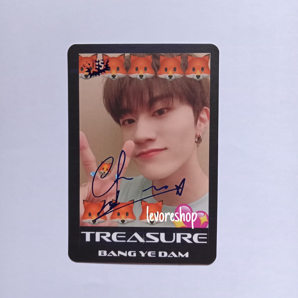 PHOTOCARD YEDAM TREASURE - YESHK HONG KONG