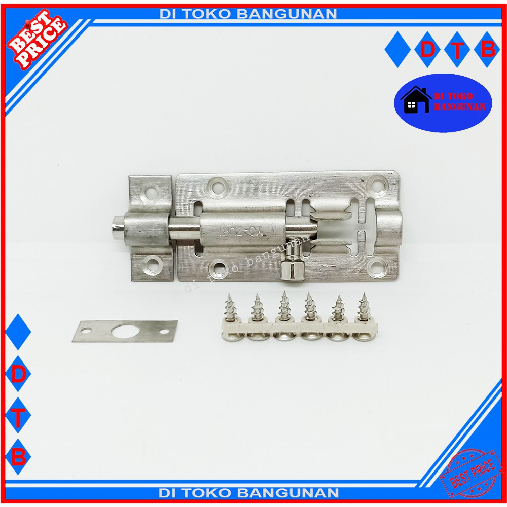 Grendel Kunci Pintu Yozuri 4&quot; Inch - Kunci Pintu Slot Stainless SUS 304