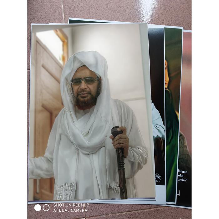 BISA COD POSTER Jumbo 75x100CM HABIB Umar bin hafidz BAHAN LUSTER CETAK UV BISA