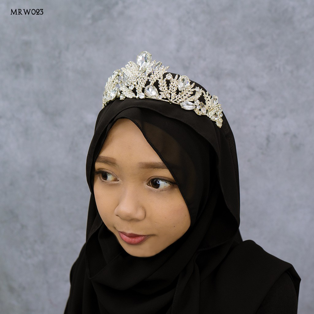 [PRODUK FAVORITE] CROWN BRIDAL MAHKOTA PERNIKAHAN WANITA HIJAB MODERN MRW023